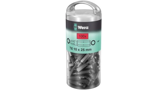 Wera 5072447001 1/4" Torx Bit - T15 X 25mm (100st) 1 Wera 5072447001 1/4" Torx Bit - T15 X 25mm (100st)