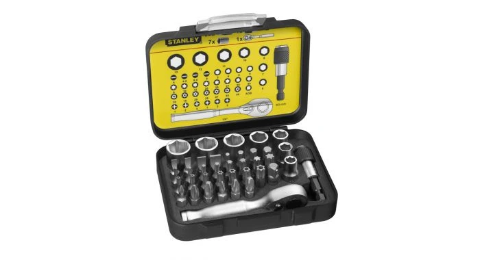 Stanley 1-13-906 40 Delige Bitset Expert Pro 1/4" - Ratelsleutel In Koffer 1 Stanley 1-13-906 40 Delige Bitset Expert Pro 1/4" - Ratelsleutel In Koffer