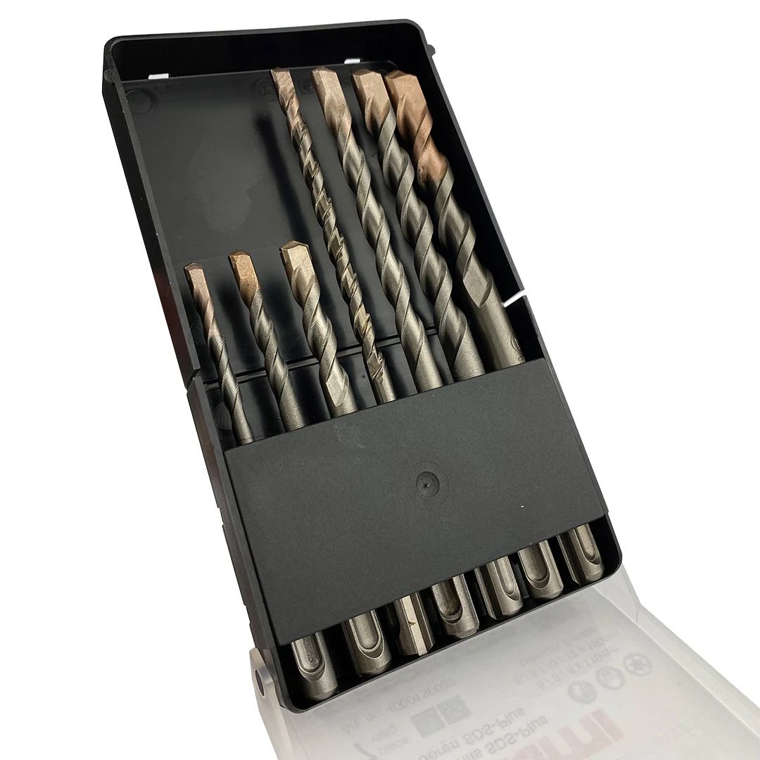 Fit-to-Fix 009-KA070076 7-delige Uni SDS-Plus Premium Hamerborenset - 2-snijder - PVC - 5-6-8x110mm + 6-8-10-12x160mm 3 Fit-to-Fix 009-KA070076 7-delige Uni SDS-Plus Premium Hamerborenset - 2-snijder - PVC - 5-6-8x110mm + 6-8-10-12x160mm - Afbeelding 3