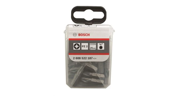 Bosch 2608522187 Pozidrive Bit 25 Mm Extra Hard - PZ2 (25st) 1 Bosch 2608522187 Pozidrive Bit 25 Mm Extra Hard - PZ2 (25st)