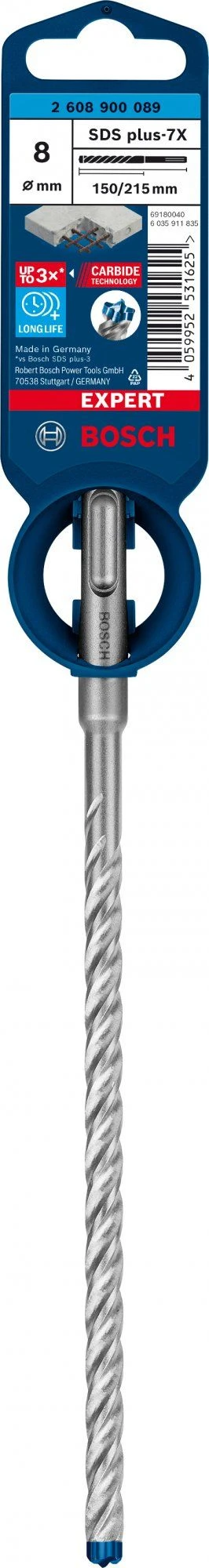 Bosch 2608900089 EXPERT Hamerboor SDS Plus-7X 8x150x215mm 2 Bosch 2608900089 EXPERT Hamerboor SDS Plus-7X 8x150x215mm - Afbeelding 2