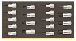 Stahlwille 96838782 18-delige Dopbit Set In TCS-inleg - Inbus/Torx - 1/2" - 96838782