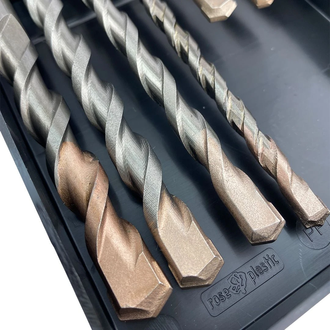 Fit-to-Fix 009-KA070076 7-delige Uni SDS-Plus Premium Hamerborenset - 2-snijder - PVC - 5-6-8x110mm + 6-8-10-12x160mm 4 Fit-to-Fix 009-KA070076 7-delige Uni SDS-Plus Premium Hamerborenset - 2-snijder - PVC - 5-6-8x110mm + 6-8-10-12x160mm - Afbeelding 4