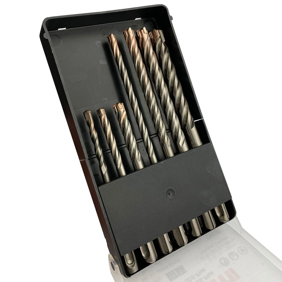 Fit-to-Fix 009-KA070077 7-delige Uni SDS-Plus Premium Hamerborenset - 2/4-snijder - Staal - 5-6-8x110mm + 6-8-10-12x160mm 3 Fit-to-Fix 009-KA070077 7-delige Uni SDS-Plus Premium Hamerborenset - 2/4-snijder - Staal - 5-6-8x110mm + 6-8-10-12x160mm - Afbeelding 3