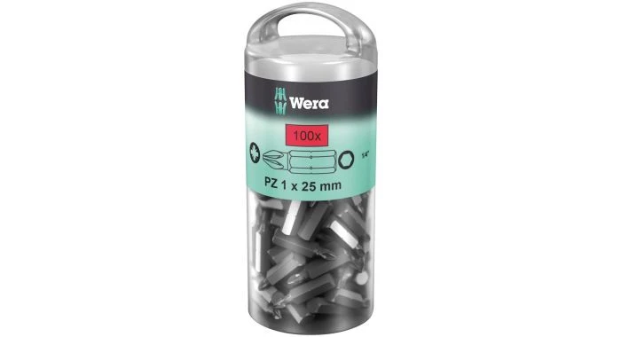 Wera 5072443001 1/4" Pozidrive Bit - PZ1 X 25mm (100st) 1 Wera 5072443001 1/4" Pozidrive Bit - PZ1 X 25mm (100st)