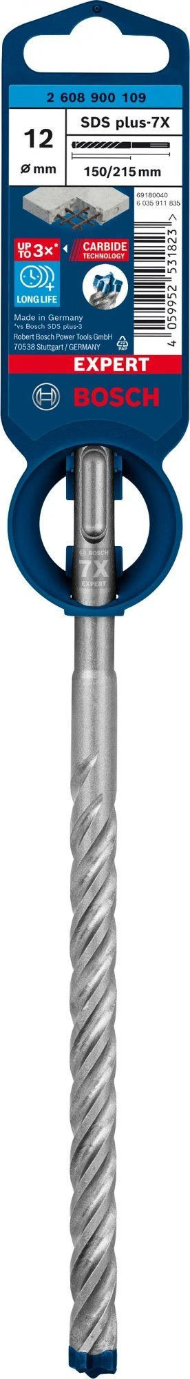 Bosch 2608900109 EXPERT Hamerboor SDS Plus-7X 12x150x215mm 2 Bosch 2608900109 EXPERT Hamerboor SDS Plus-7X 12x150x215mm - Afbeelding 2