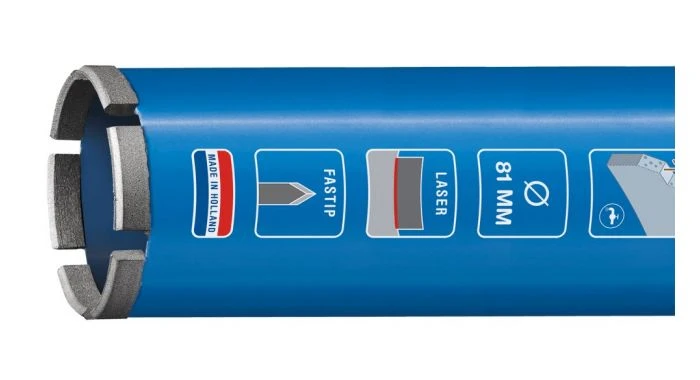 Carat EC02540050 Laser Diamantboor Voor Natboren - Ø25x400xM30 1 Carat EC02540050 Laser Diamantboor Voor Natboren - Ø25x400xM30