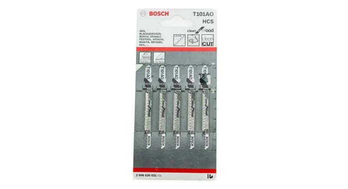 Bosch 2608630031 / T 101 AO HCS Decoupeerzaagblad Clean - Hout (5st) 1 Bosch 2608630031 / T 101 AO HCS Decoupeerzaagblad Clean - Hout (5st)