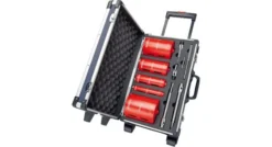 Carat HTESET0000 CDCE Brilliant Diamantdroogboorset - 32 / 52 / 82 / 112 / 132 Mm + Adapters In Koffer