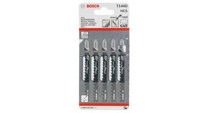 Bosch 2608630040 / T 144 D HCS Decoupeerzaagblad Speed - Hout (5st) 1 Bosch 2608630040 / T 144 D HCS Decoupeerzaagblad Speed - Hout (5st)