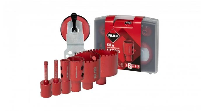 Rubi 51929 KIT Drygres Premium 6 Diamantboren - 6/8/20/35/50/68mm 1 Rubi 51929 KIT Drygres Premium 6 Diamantboren - 6/8/20/35/50/68mm